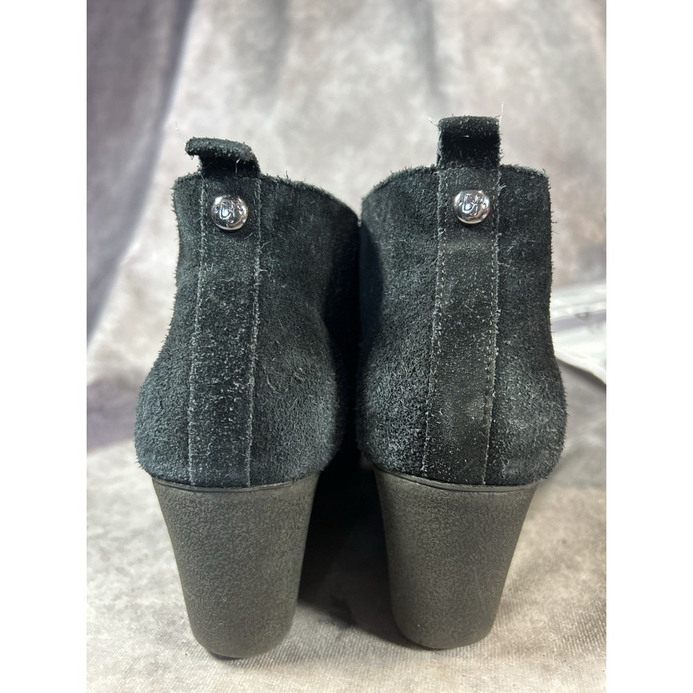 Donald J Pliner Makko Black Suede Wedge Ankle Chukka Boots Women's 9M - Picture 3 of 6